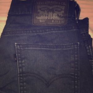 🖤Levi’s 511 Dark Indigo Skinny Jeans 29x30 Pants